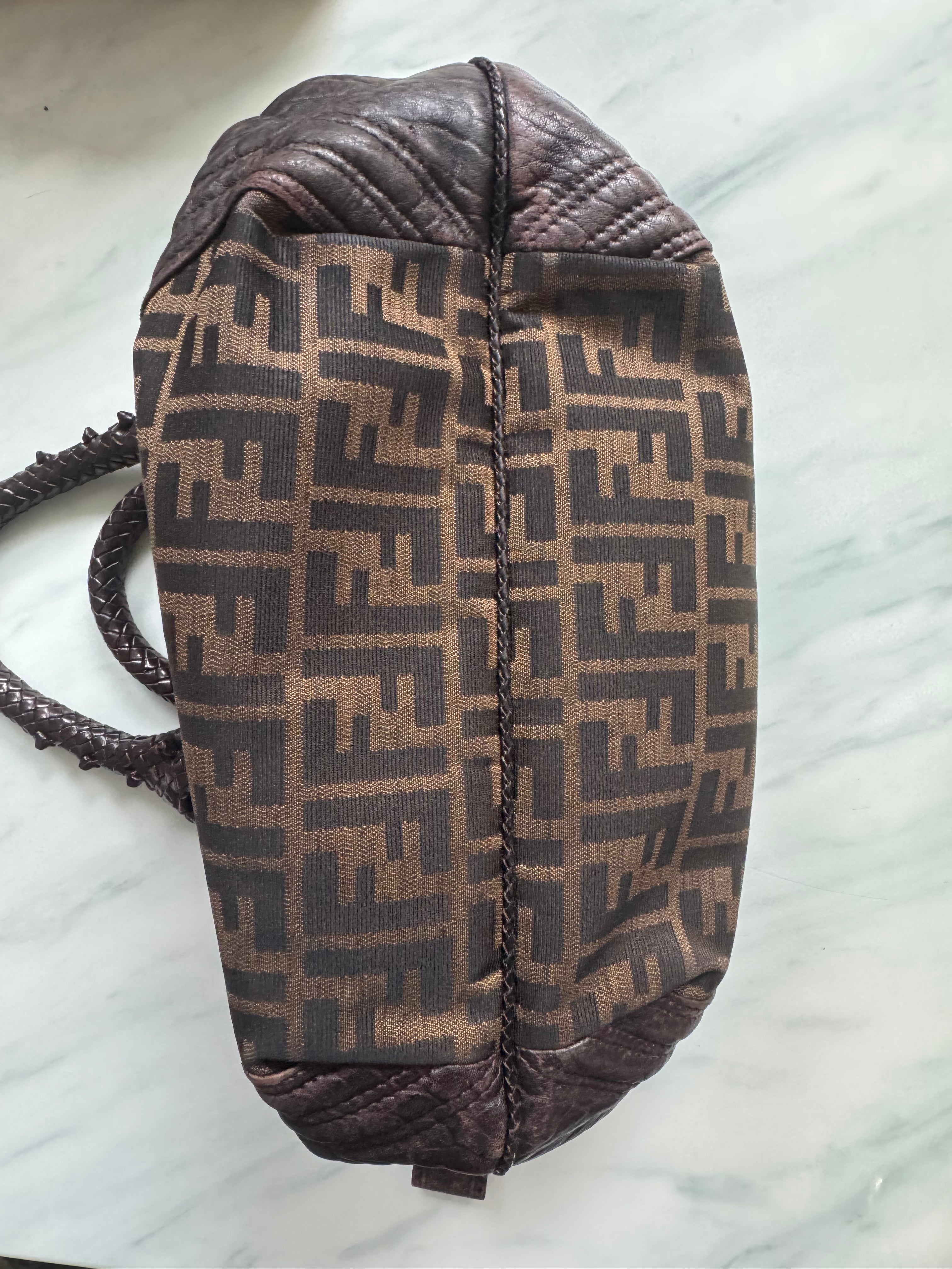 Vintage Fendi Spy Zucca Canvas Bag