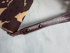 Vintage Fendi Leather Beige Calf Hair Shoulder Bag