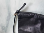 Vintage Fendi Leather Mamma Shoulder Bag in Black