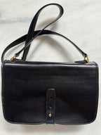 Vintage Gucci Shoulder Black Leather Bag
