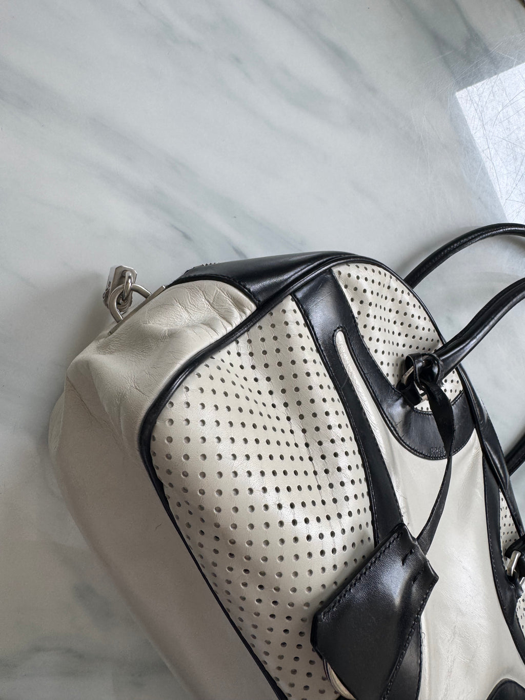 Vintage Prada 2000's Vitello Bowling Bag