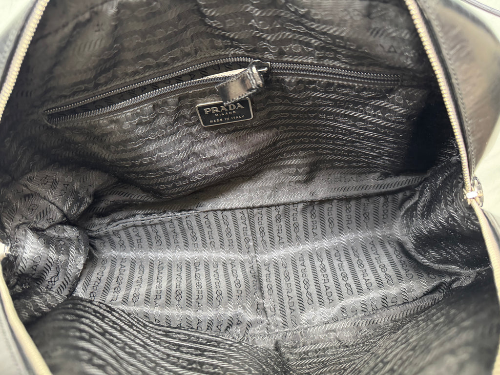 Vintage Prada 2000's Vitello Bowling Bag