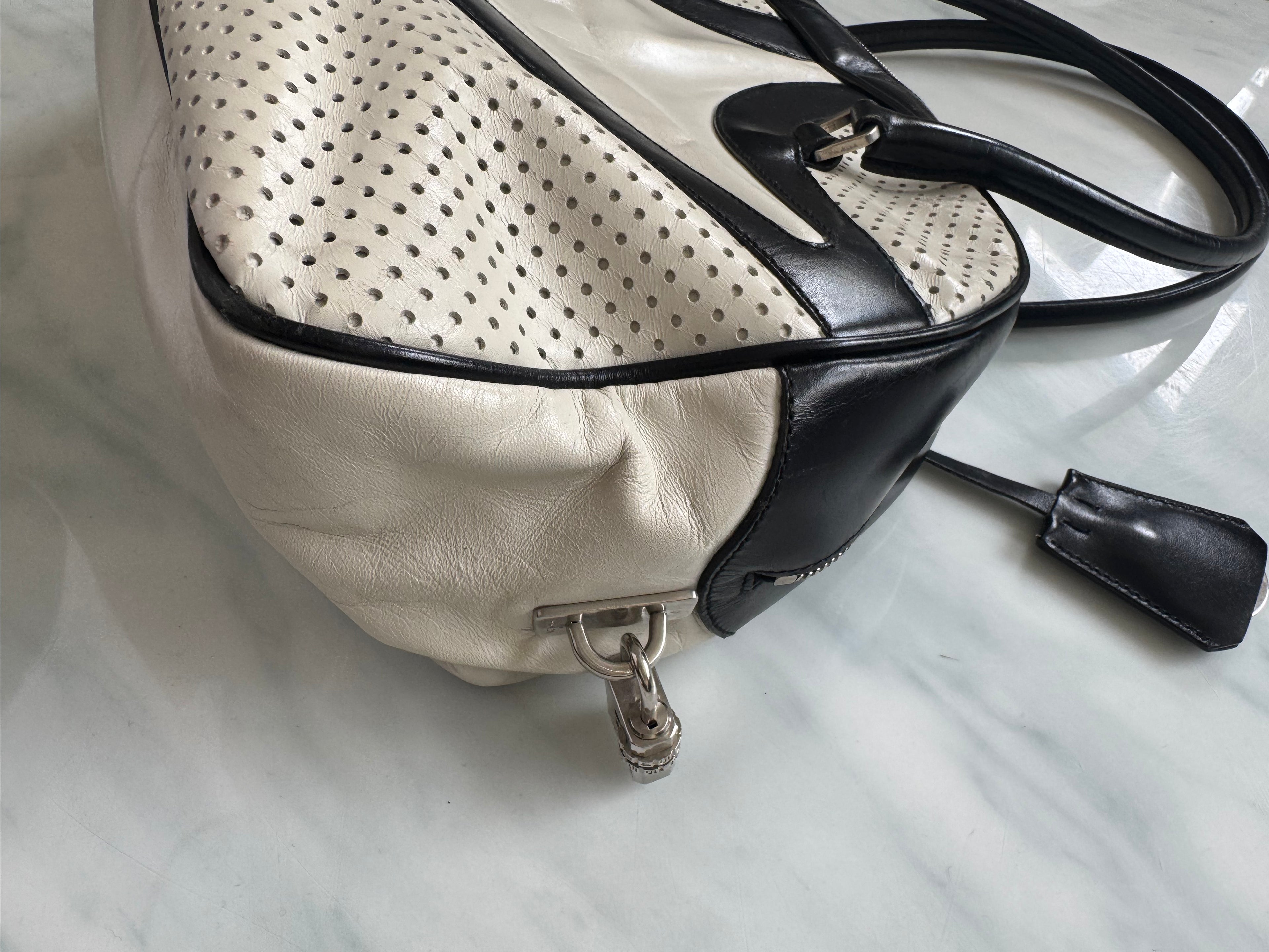 Vintage Prada 2000's Vitello Bowling Bag
