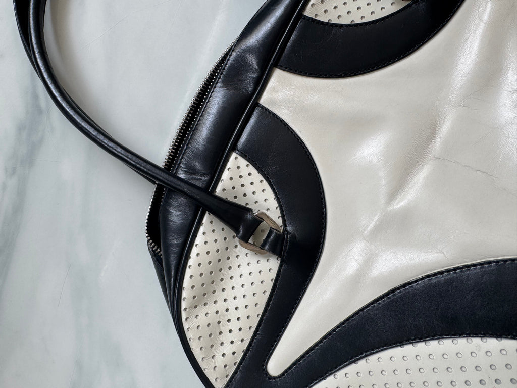 Vintage Prada 2000's Vitello Bowling Bag