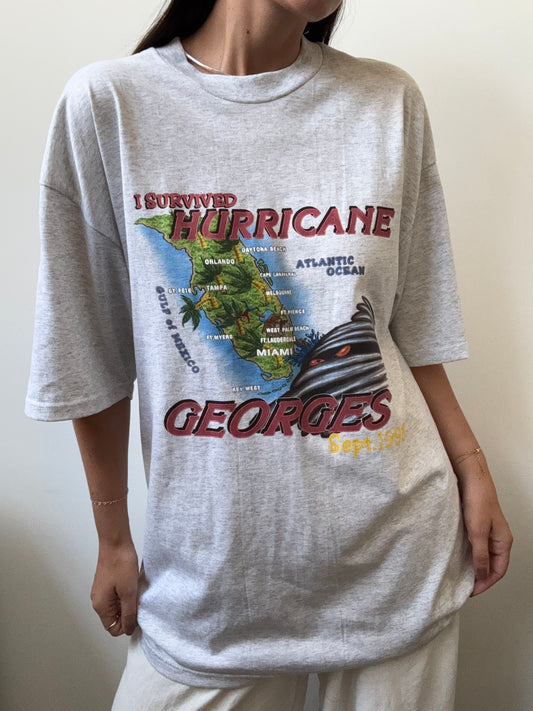 Vintage "I Survived Hurricane Georges" T-Shirt Size XL