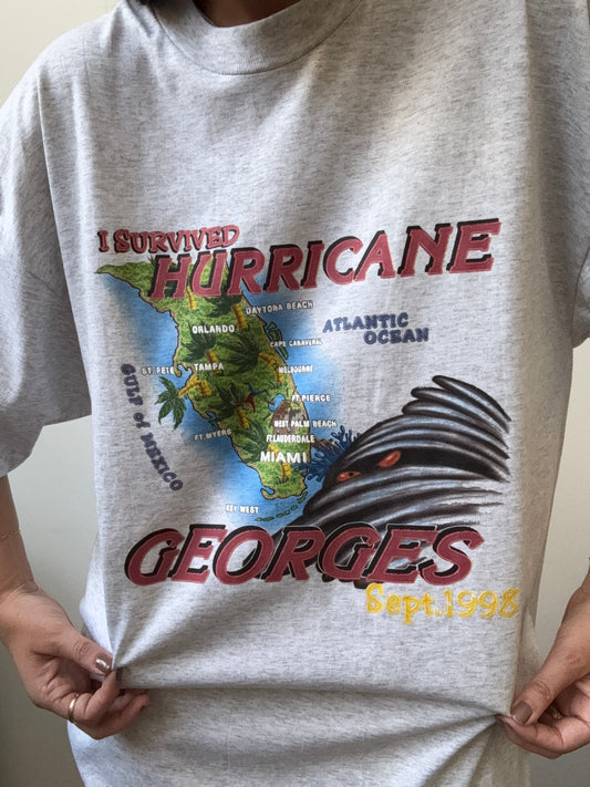 Vintage "I Survived Hurricane Georges" T-Shirt Size XL