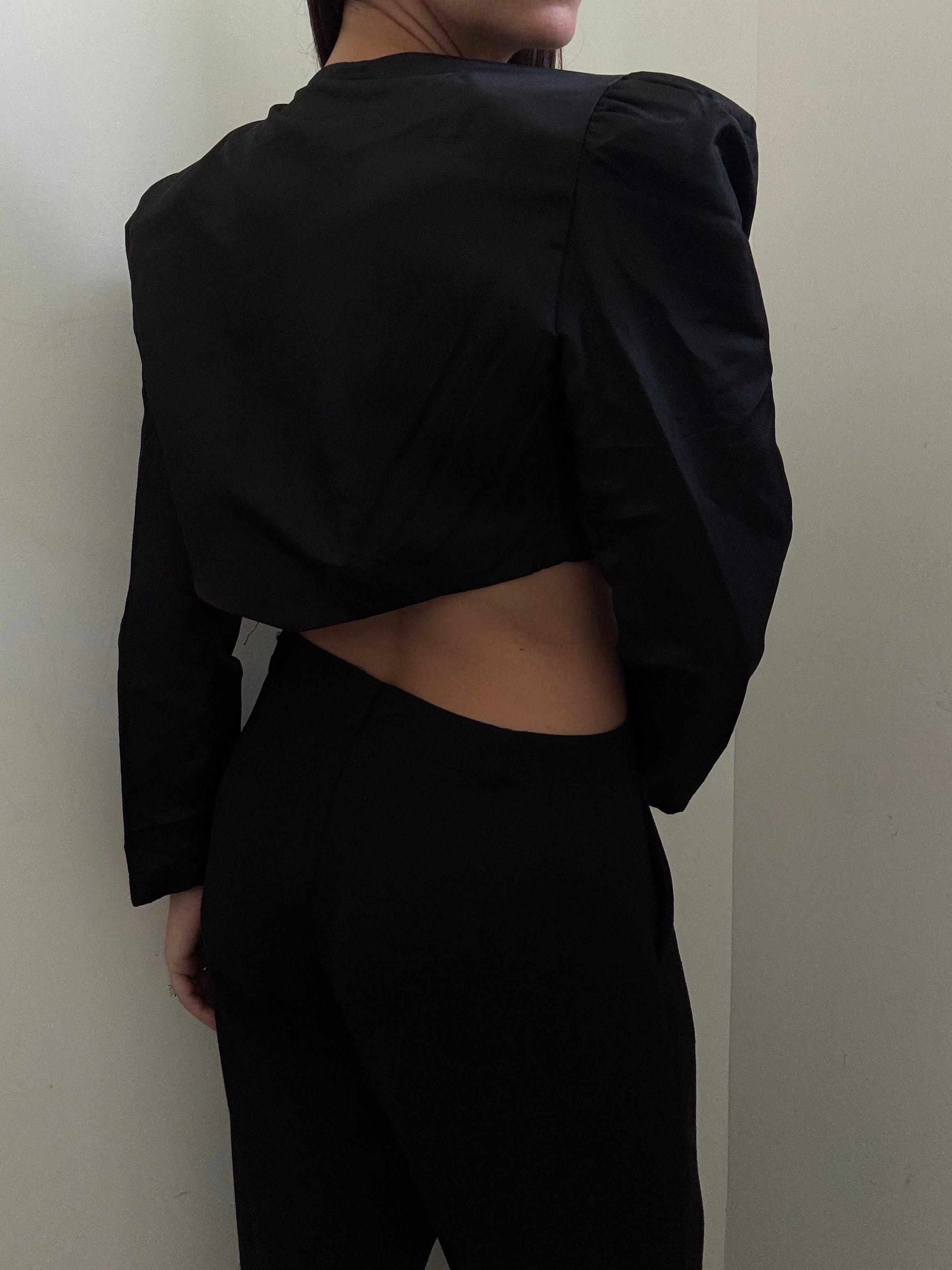 Vintage Black Satin Berlo Size Medium