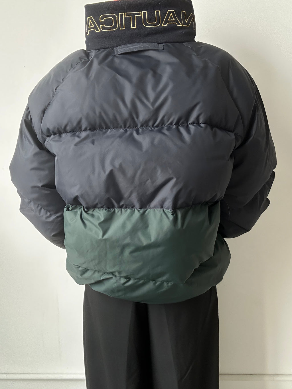 Vintage Reversible Green Black Watch Plaid Bomber Jacket Size Large