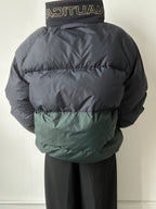 Vintage Reversible Green Black Watch Plaid Bomber Jacket Size Large