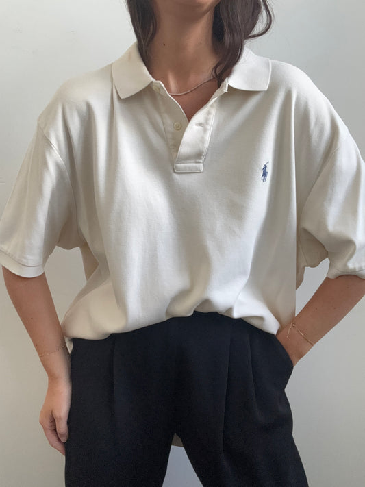 Vintage White Ralph Lauren Polo Size XL