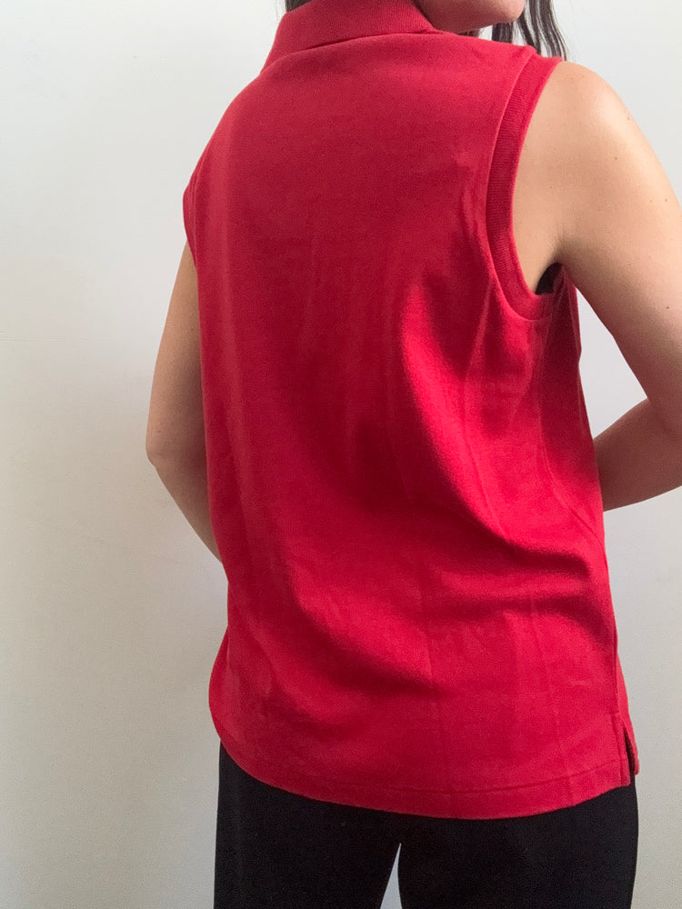 Vintage Ralph Lauren Red Polo Vest Size Large