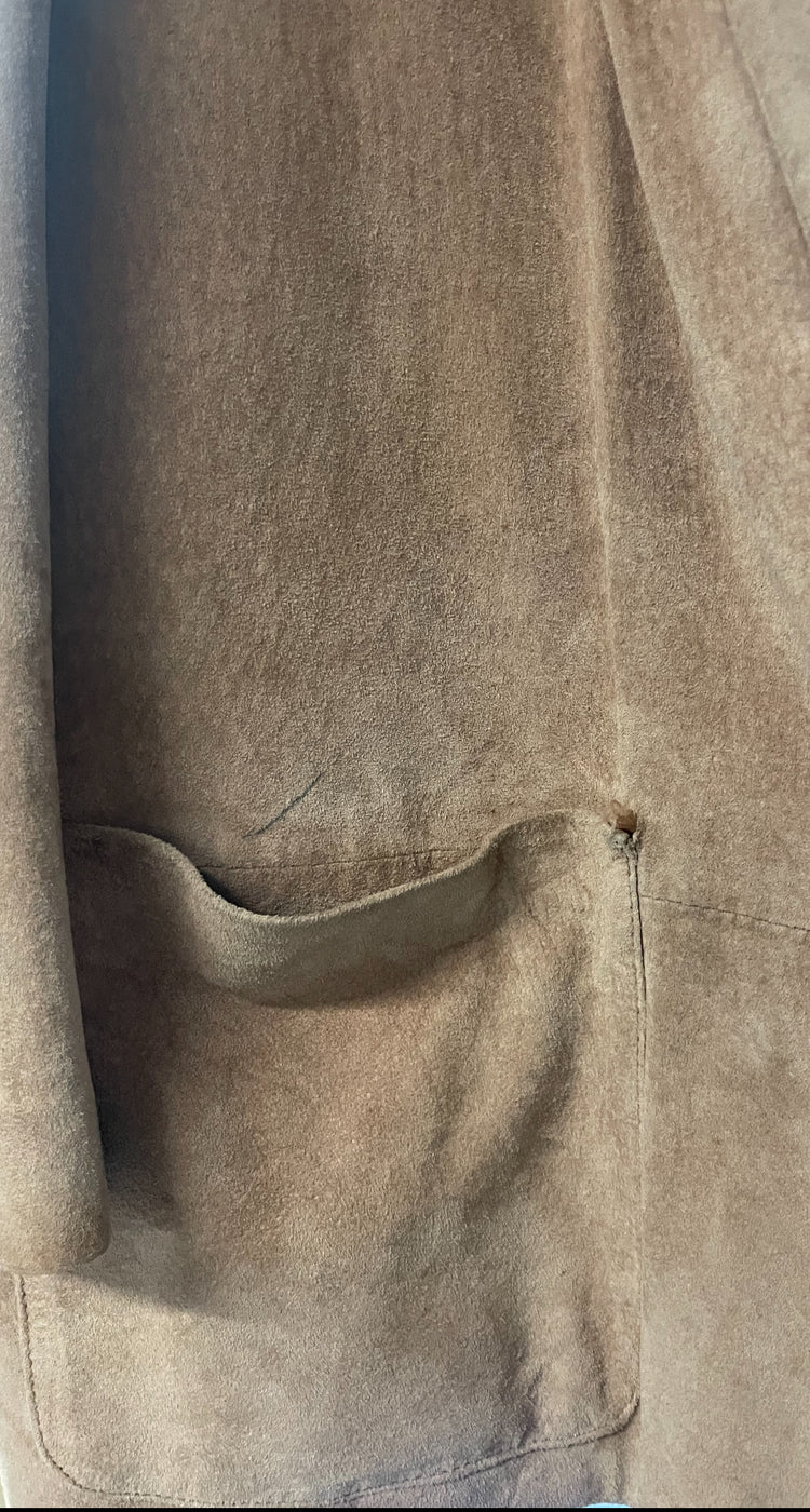 Vintage Clay Tan Suede Jacket Size 6