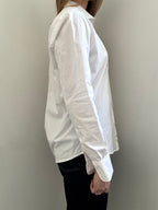 Vintage White Fitted Button Up Size Medium