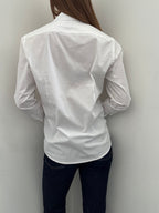 Vintage White Fitted Button Up Size Medium