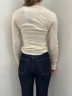 Vintage Ralph Lauren Ruffle Long Sleeve Blouse Size XS