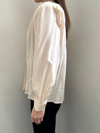 Vintage Cream Blouse Jacket Size Large