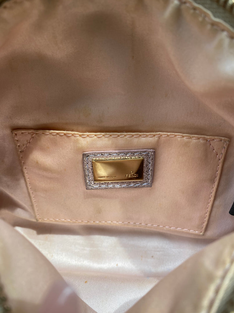 Vintage Fendi Pink Glitter Mini Bag
