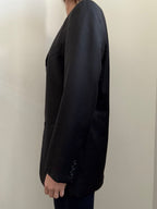 Vintage Black Long Line Blazer Size Large