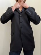 Vintage Black Long Line Blazer Size Large