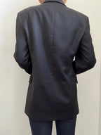 Vintage Black Long Line Blazer Size Large