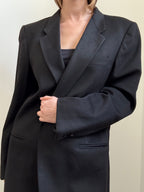 Vintage Black Cashmere Blazer Size XL