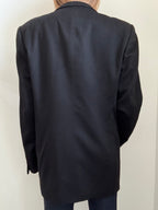 Vintage Black Cashmere Blazer Size XL