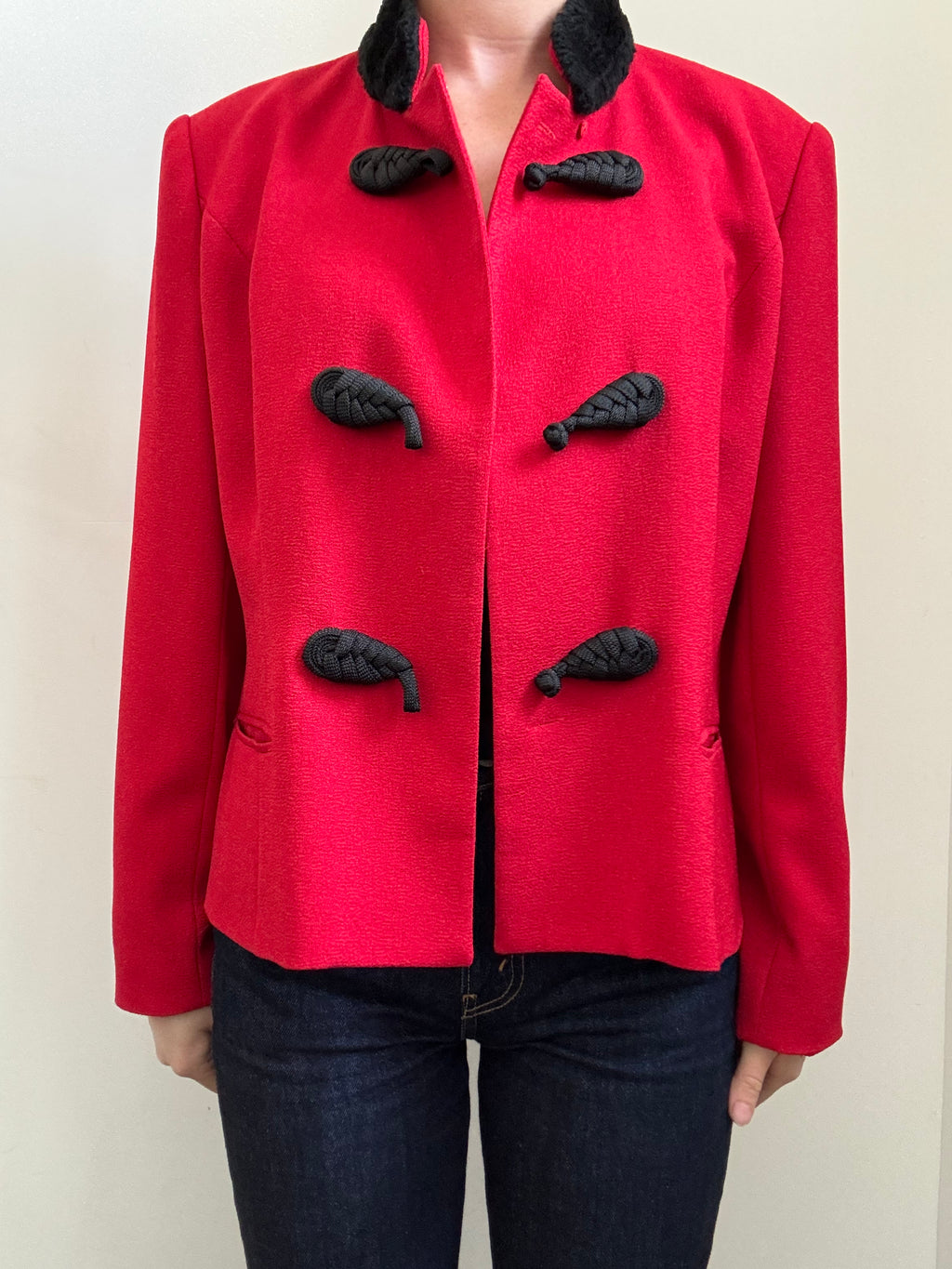 Vintage Red Statement Blazer Size Large