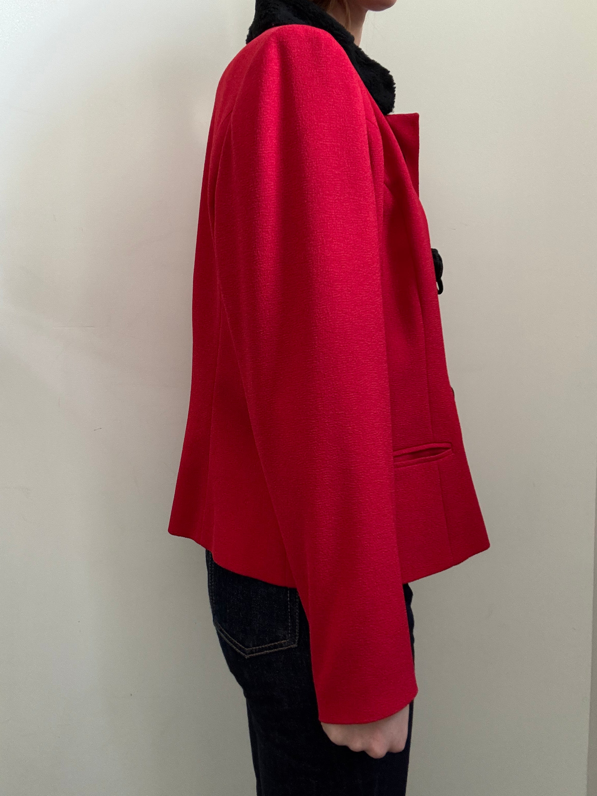Vintage Red Statement Blazer Size Large