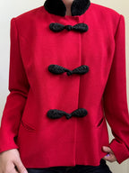Vintage Red Statement Blazer Size Large