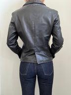 Vintage Black Leather Jacket Size Large