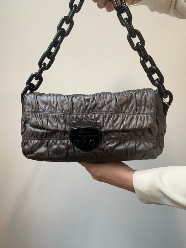 Vintage Prada Nappa Gaufre Shoulder Bag