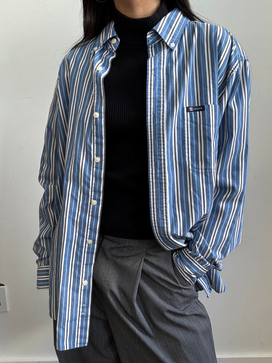 Vintage Chaps Striped Button-Down Size Large