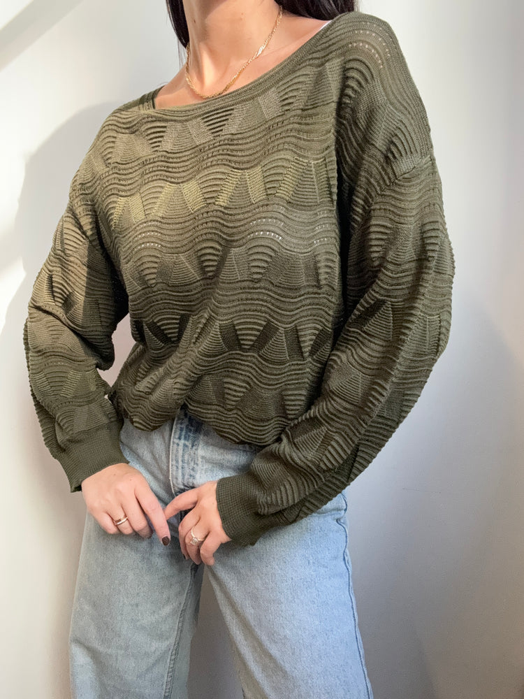 Vintage Missoni Green Sweater Size Medium