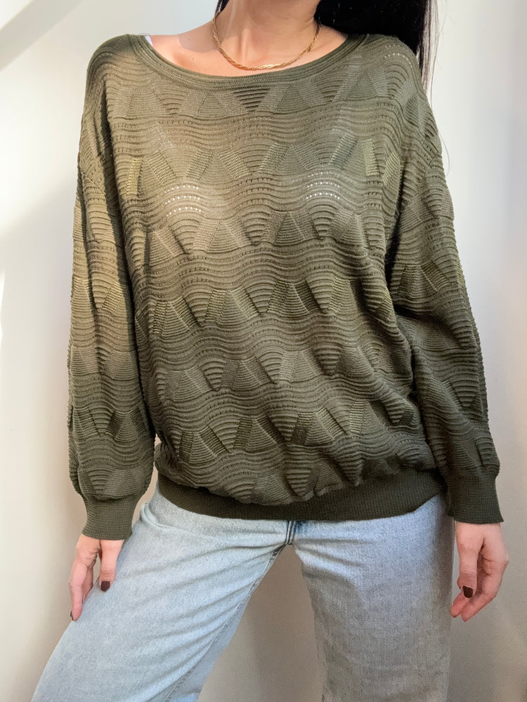 Vintage Missoni Green Sweater Size Medium