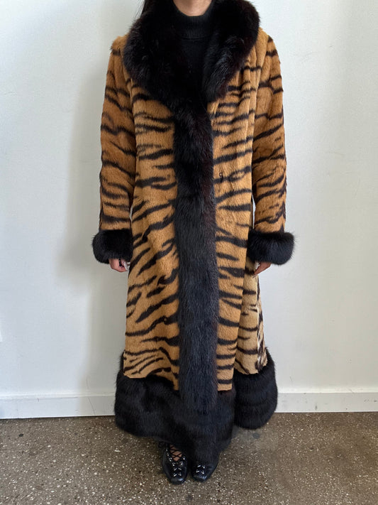 Vintage One of a Kind Mink Fur Coat Size XS