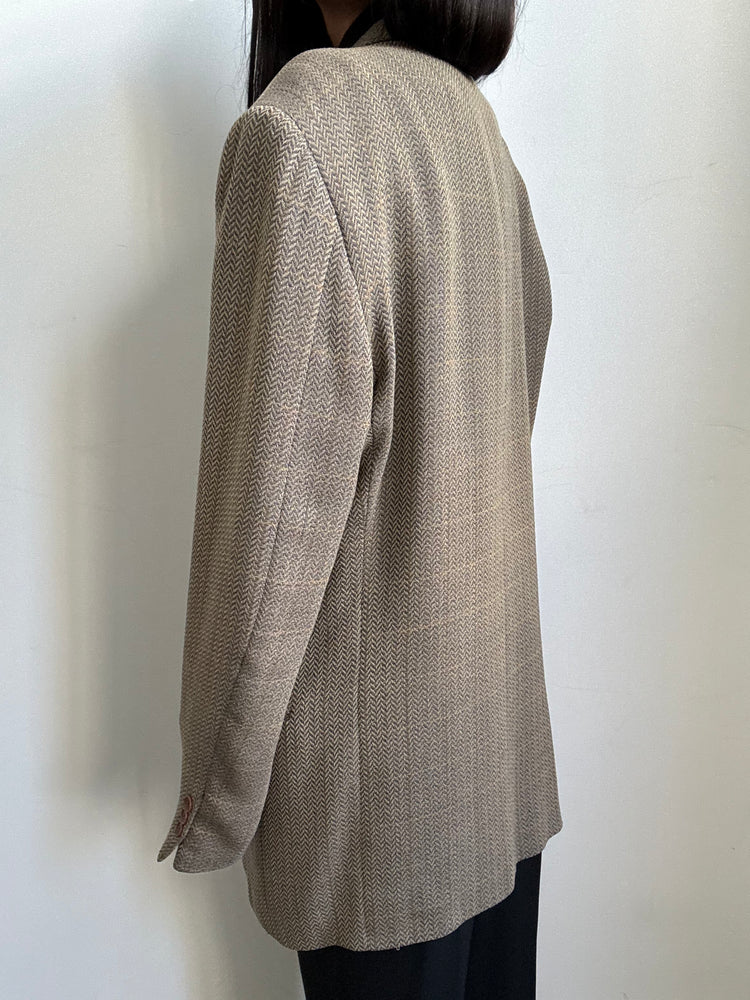 Vintage Italian Light Brown Blazer Size L