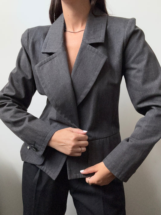 Vintage Yves Saint Laurent Denim Blazer Size S
