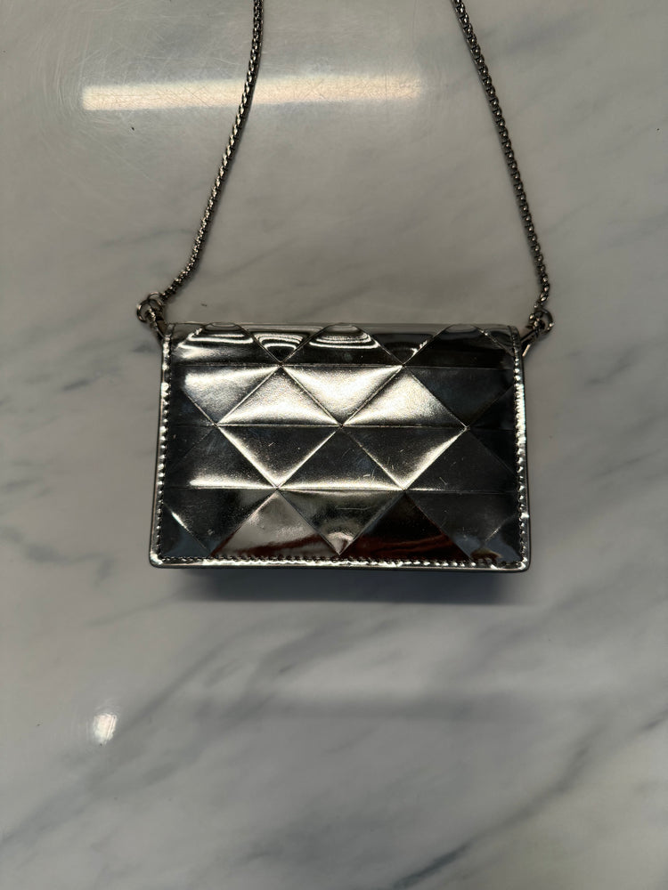 Vintage Prada Silver Specchio Mini Bag