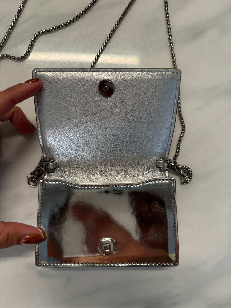 Vintage Prada Silver Specchio Mini Bag