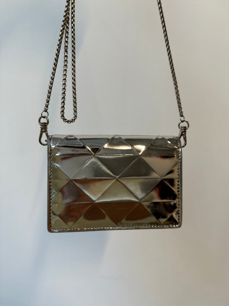 Vintage Prada Silver Specchio Mini Bag