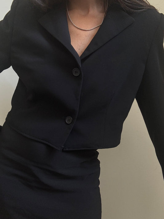 Vintage Black Reworked Blazer Size Medium