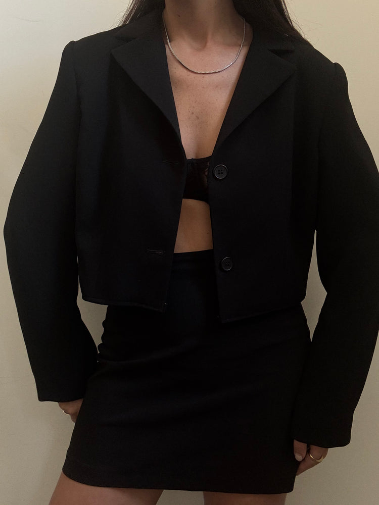 Vintage Black Reworked Blazer Size Medium