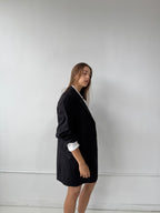 Vintage Mens Wool Pinstriped Blazer Size L