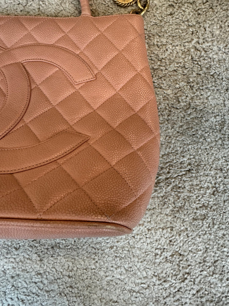 Vintage Chanel Top Handle Bag in Pink