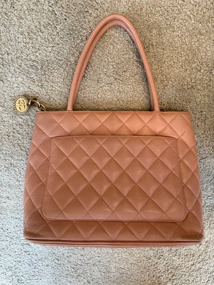 Vintage Chanel Top Handle Bag in Pink