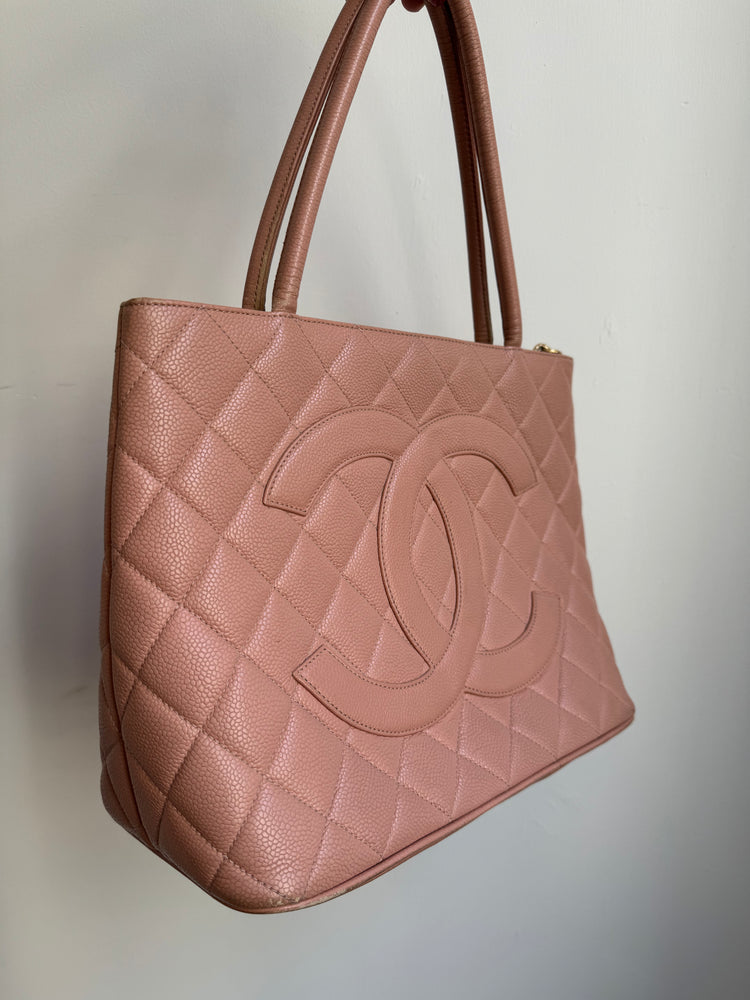 Vintage Chanel Top Handle Bag in Pink