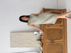 Vintage 1940's Silk Crystal Fringe Dress Size S