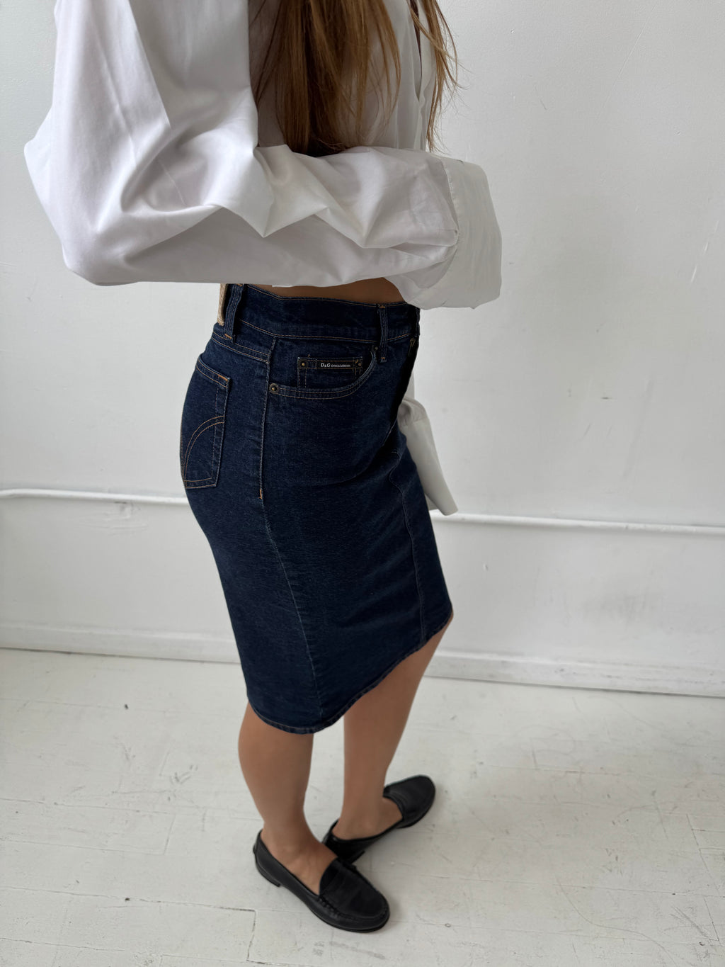 Vintage Dolce Gabbana Denim Skirt Size XS