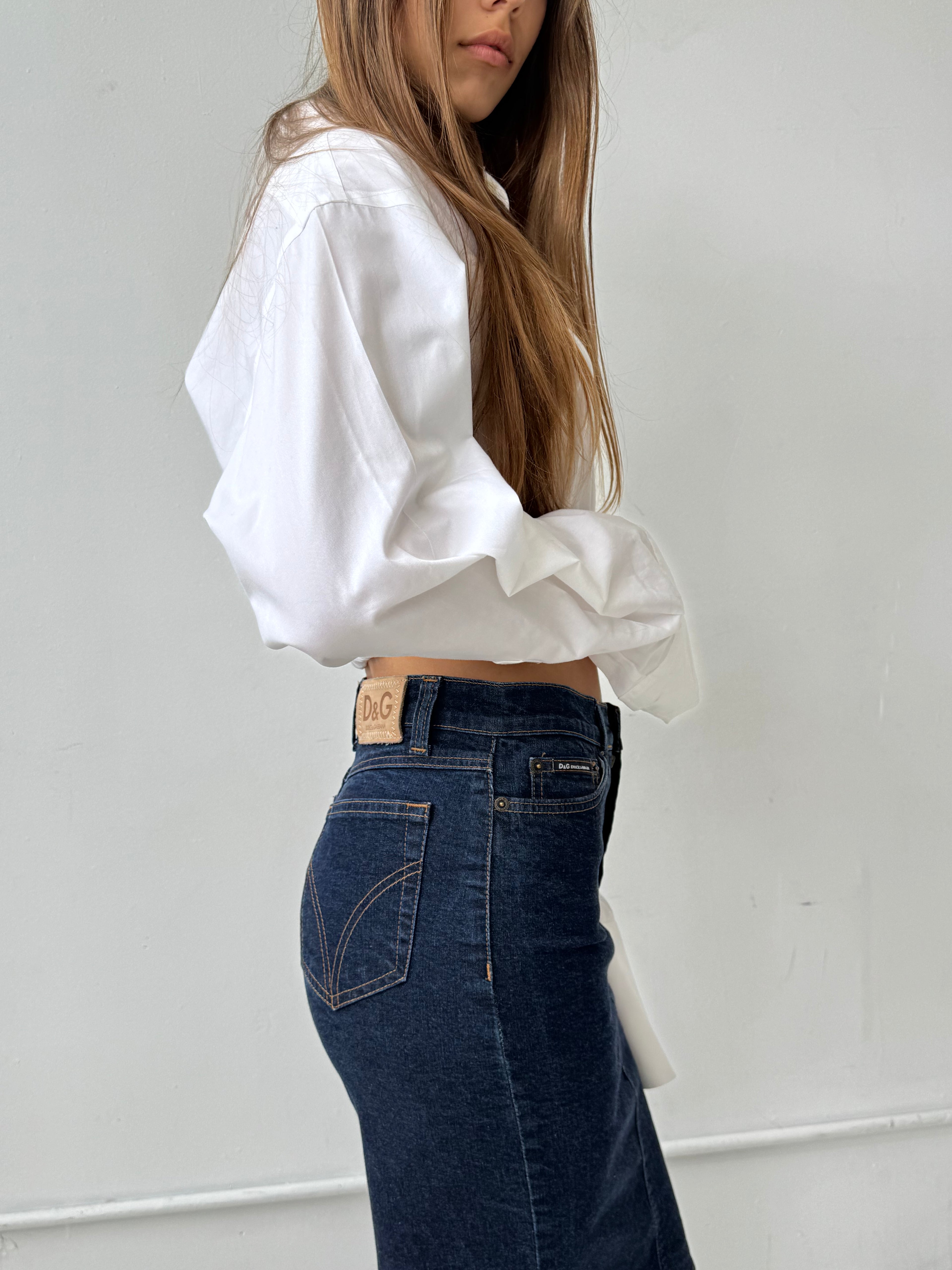 Vintage Dolce Gabbana Denim Skirt Size XS