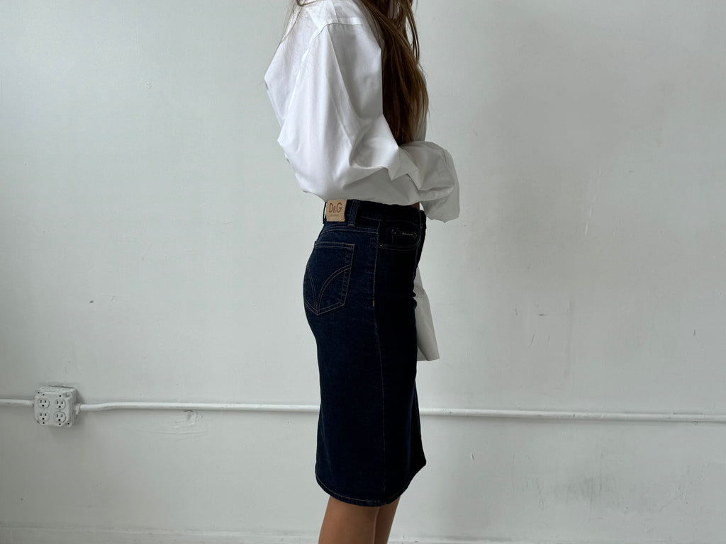 Vintage Dolce Gabbana Denim Skirt Size XS